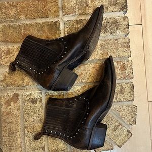 Frye Chelsea stud booties.